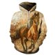 thumbnail image 3 of 2023 Nueva moda Otoño Sudaderas con capucha para hombre Sudadera con capucha con estampado 3D de caballo animal para hombre Sudadera holgada Sudadera informal, 3 of 5