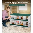 thumbnail image 2 of Yeshouse Nido para gallinas de 6, 8 y 10 agujeros, de acero galvanizado inoxidable, para gallinas, fácil de recoger y limpiar, 2 of 7