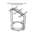 thumbnail image 2 of mmirethe Coffee Cup Holder Stainless Steel Kitchen Mug Plate Storage Rack Hanger Cafe Bar Drying Drinkware Stand Organizer, 2 of 5