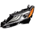 thumbnail image 2 of cciyu Headlight Assembly Replacement for 2018-2020 For Toyota CAMRY XSE Black Housing Amber Reflector Driver and Passenger Side Headlamp 81150-06G30 81110-06G30, 2 of 3