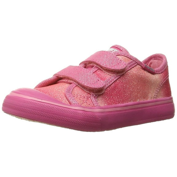 Keds Glittery Hook & Loop Sneaker Toddler/Little Kid, Pink Sugar Dip, 5 M US Toddler