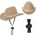 thumbnail image 4 of Dalrosia Dog Cowboy Hat Dog Cowboy Costume for Small Pet Dogs Cat Cowboy Hat with Bandana Scarf Set Party Accessories, 4 of 5