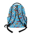 thumbnail image 3 of FKELYI Kids Backpack for Primary School Bookbag 17 Inch School Backpacks for Boys Girls American Football Blue Print Casual Daypack Lightweight Rucksack Knapsack, 3 of 7