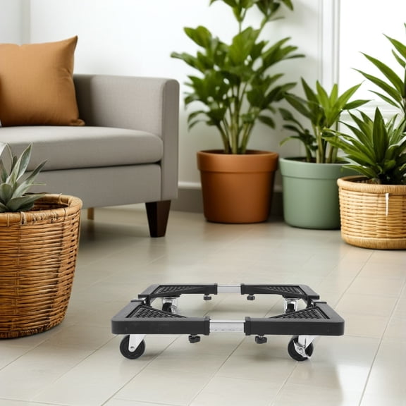 HEANUJJ Universal Washing Machine Stand with Stainless Steel Frame and Smooth Appliance Wheels for Easy Mobility