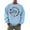 Light Blue, variant on Men And Women Kwanzaa Fall Fashion Hoodless Pullover Sweatshirt Holiday Logo Print Top Casual Fall Pullover Long Sleeve Crewneck Loose Tops