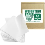 Cellulose Weighing Paper Sheet,Smooth Weigh Paper, Nitrogen Free,Non-Absorbing, High-Gloss,4"X4",1000 pcs