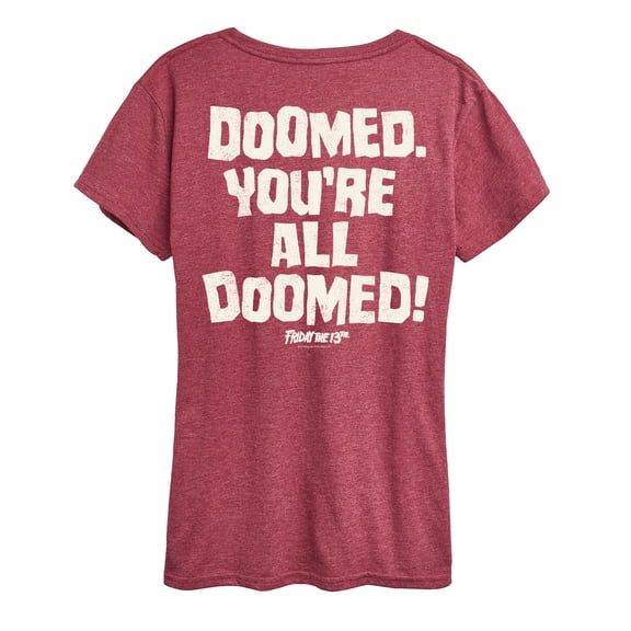 Youre All Doomed - Women's Short Sleeve Graphic T-Shirt - Friday The 13Th