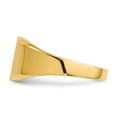 thumbnail image 3 of 14K Yellow Gold Ring Band Signet 11.0x11.5mm Open Back Men's, Size 8, 3 of 5
