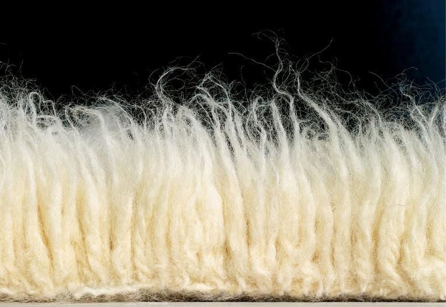 New Flokati 1400gr 8' x 10' Area Rug, Natural