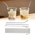thumbnail image 5 of Stainless Steel Metal Straws Set | 304 Food-Grade Reusable Drinking Straws | 5 Assorted Colors + Straw Cleaner + Travel Pouch | Eco-Friendly for Hot Cold Beverages | Portable BPA-Free | Dishwasher, 5 of 5