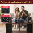 thumbnail image 4 of Pyle Wireless Bluetooth Streaming Amplifier, 300W Multi Channel Home Audio Receiver System with HDMI in/Out, Optical/Coaxial, FM Radio, USB/SD, AUX, RCA, Mic in, and BT/FM Antenna, 10.2x9.8x2.8, 4 of 7