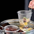 thumbnail image 2 of 4 Uds. Colador de Acero Inoxidable, Cesta Coladora para Alimentos, Cestas para Colador de Cocina, Olla Caliente, Coladores para Freír, Fideos para Servir, L, 2 of 8