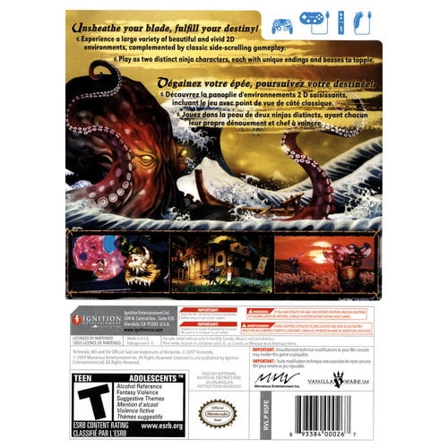 Muramasa Demon Blade Nintendo Wii Instruction Manual Only