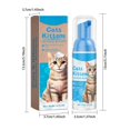thumbnail image 3 of Pet Dry Cleansing Mousse for Cats Bath Grooming Foam Natural Extracts Wash Freely Shampoo NonRinse Kittens Bath Foam, 3 of 5