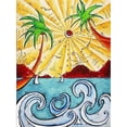 thumbnail image 1 of Pintura de diamante (DE1463) árbol de coco 5D DIY mosaico cuadrado diamantes de imitación 40x50cm FLhrweasw Nuevo, 1 of 1