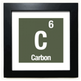 thumbnail image 1 of C Carbon Checal Element Science Black Square Frame Picture Wall Tabletop, 1 of 3