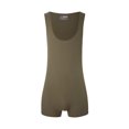 thumbnail image 3 of Men's Colorblock Y-Back Wrestling Singlet Gymnastic Leotard Boxer Bodysuit Party Gift for Boyfriend Army Green S, 3 of 5