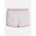 thumbnail image 5 of No Boundaries Cotton Blend Jersey Lace Sleep Shorts, Women’s XXS-3X, 5 of 5