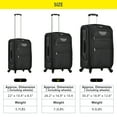 thumbnail image 2 of Aukfa Softside Expandable Luggage with Spinners, 3-Piece Suitcase Set (20/26/30), Black, 2 of 11