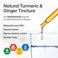thumbnail image 4 of BIO KRAUTER Turmeric and Ginger Supplement Tincture - Curcumin Immune Support Drops - Turmeric Supplement with Black Pepper - Vegan Formula - 4 Fl.Oz., 4 of 4