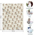 thumbnail image 4 of Beige Highland Cow Pattern Blanket,Comfortable Soft Flannel Throw Blanket,All Season,Warm Lightweight Blankets for Sofa Bed Couch Living Room Chair,30"x40", 4 of 4