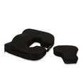 Equate Memory Foam Coccyx Cushion, Black