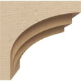 thumbnail image 3 of 7"W x 7"D x 7"H Wide Rockford Rough Cedar Woodgrain TimberThane Corbel, Primed Tan, 3 of 6
