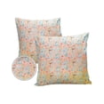 thumbnail image 2 of Outdoor Throw Pillow Cover Watercolor Flowers and Leaves Waterproof Cushion Covers 2 Pack Floral Plant on Pink and Yellow Pillow Cases Home Decoration for Patio Garden Couch Sofa, 2 of 7