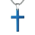 thumbnail image 1 of SUTENGDA Collier Pendentif Croix Simple en Acier Inoxydable pour Hommes, 1 of 5