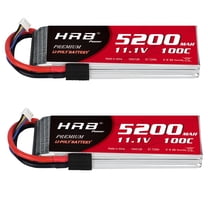 2pcs HRB 3S 5200mAh 11.1V LiPo Battery TRX for RC Car Truck Buggy Racing Boat