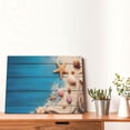 thumbnail image 4 of Gukieu Shells and Starfish Print Horizontal Canvas Decorative Painting 12x16 Inch Shrinkage Resistant Frame Hanging Home Wall Art Decor, 4 of 6