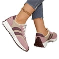 thumbnail image 5 of Women's Comfortable Fashion Thick Sole Sneakers, Casual Breathable Lace-up Tennis Running Shoes Stylish Comfortable Block Color Sneakers, 5 of 5