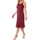 thumbnail image 4 of INSPIRAR CHIC Vestido de dormir para mujeres de satén sin mangas con doble tirante de espagueti, espalda cruzada, sexy, escote en V, midi, bata de noche, S rojo, 4 of 6