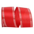 thumbnail image 1 of Reliant Ribbon 5503-979-40K 20.5 in. 50 Yards Quad Stripe Ribbon&44; Rouge & Argent, 1 of 1