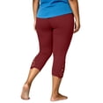 thumbnail image 5 of Ghalytn Plus Size Capri Leggings Women L-5XL, Elastic Waist Cropped Pants with Lace Hem, 5 of 6
