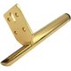 thumbnail image 4 of 4 Pieces Oblique Table Legs Metal Cabinet Legs, Cone Furniture Leg, Gold, 15cm Height, Non-Slip Silent Base for Sofas, Tables and Other Furniture, 4 of 5