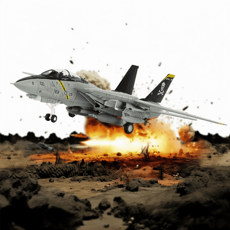 Free Shipping! 1/100 F14 Tomcat Model Skeleton Fighter