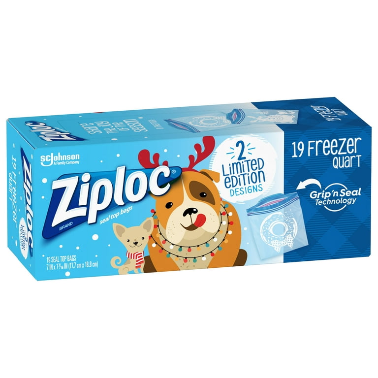 Ziploc Quart Freezer Bags, 19 ct