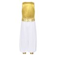 thumbnail image 4 of iiniim Boys Silky Waistcoat Top with Harem Dance Pants for Arabian Prince Street Show Yellow 8, 4 of 7