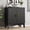2-Black, variant on FANRAL 31.5" Wide Fluted Sideboard Buffet Cabinet with Sliding Door,Adjustable Shelves,Multi-Functional Storage Console for Kitchen Dining Room Living Room,Natural Oak Storage Cabinet