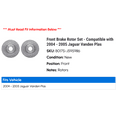 thumbnail image 2 of Front Brake Rotor Set - Compatible with 2004 - 2005 Jaguar Vanden Plas, 2 of 2