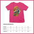thumbnail image 5 of Tee Hunt Howling Wolf and Moon Youth T-Shirt Dean Russo Colorful Wild Life Kids, Pink, Medium, 5 of 5
