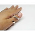 thumbnail image 3 of SS DESIGNS Sterling Silver Spiral Splint Ring • Adjustable Thumb & Trigger Finger Support Ring • RA Wrap Around Arthritis Splint for EDS & Joint Pain Relief, 3 of 4