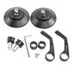thumbnail image 3 of 22MM Motorcycle Handlebar Mirror Handle Bar Ends Round Side Mirrors For Harley Cafe Racer 7/8 Rearview Mirrows, 3 of 4