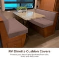 thumbnail image 3 of 2 Pcs RV Dinette Cushion Covers, Elastic RV Camper Bench & Backrest Cushion Covers, Stretchy Camper Loveseat Sofa Protectors, Universal Fit & Machine Washable, 3 of 7