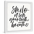 thumbnail image 2 of Marmont Hill Smile and Breathe Framed Wall Art, 18" x 18", 2 of 6
