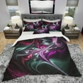 thumbnail image 2 of Designart 'Multicolored Abstract Floral Shapes' Traditional Duvet Cover Set, 2 of 4