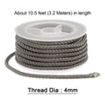 thumbnail image 2 of Nylon Thread Twine Beading Cord 4mm Extra-Strong Braided Nylon Crafting String 3.2M/10.5 Feet, Khaki, 2 of 7