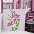 9pcs Flower Stencils for Painting 11.7x8.3 inch Flower & Leaves Drawing