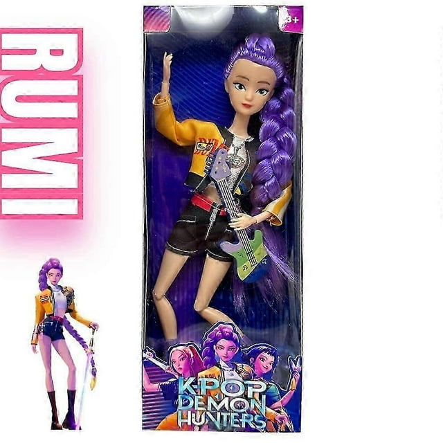 Kpop 2026 Demon Hunters New Girl Group High Appearance Rubber Doll Joint Movable Doll Children's Birthday Surprise Gift